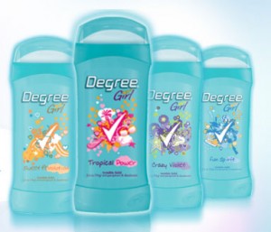 of Degree Deodorant!