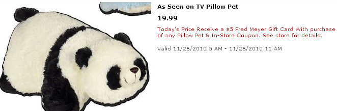 Pillow Pet 2011