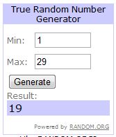 0random 19 winner