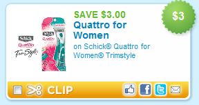 Schick Razor Coupon