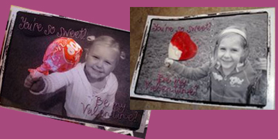 Homemade valentines