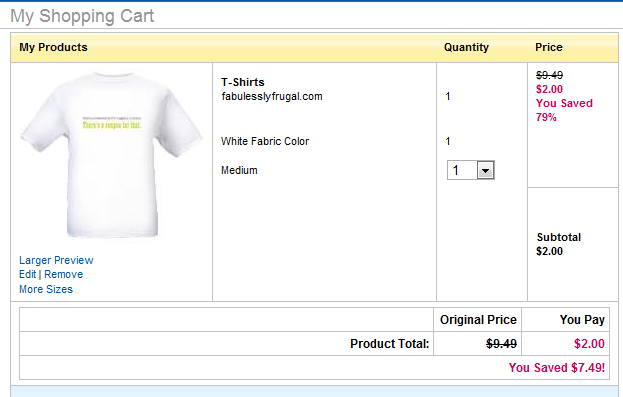 vista print shopping cart2