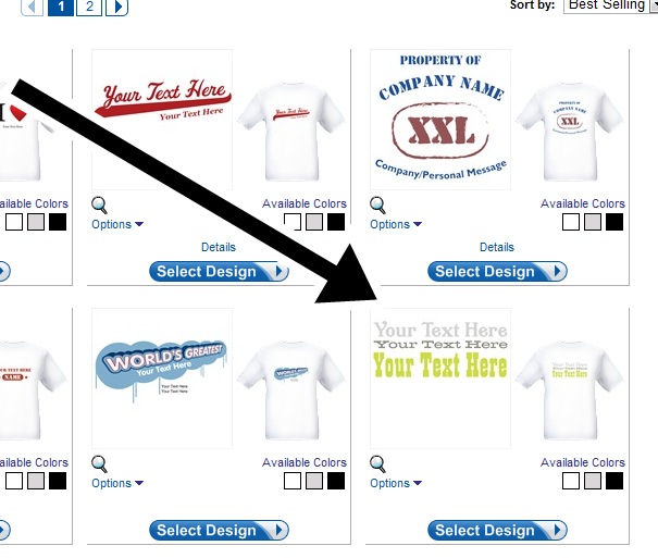 vistaprint step 2