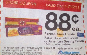 ronzoni albertsons store coupon