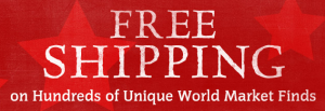 World Market Free Shipping