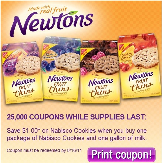 Nabisco Cookies and Milk Coupon