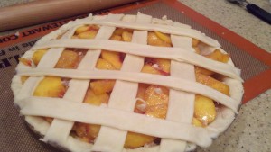 unbaked peach pie