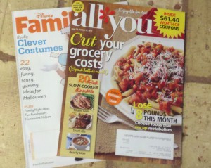 ALL YOU, dISNEY FAMILY FUN discount magazines