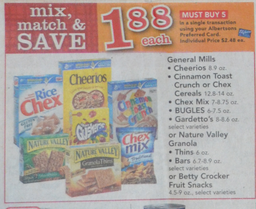 general mills ALBERTSONS promo