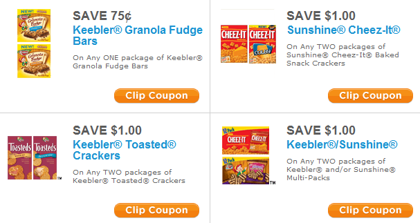 Keebler Sunshine Snacks Coupons Fabulessly Frugal