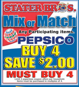 stater bros pepsi-co promo