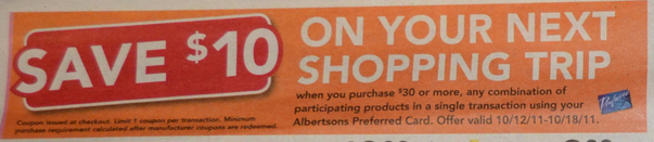 albertsons houshold grocery deals promo