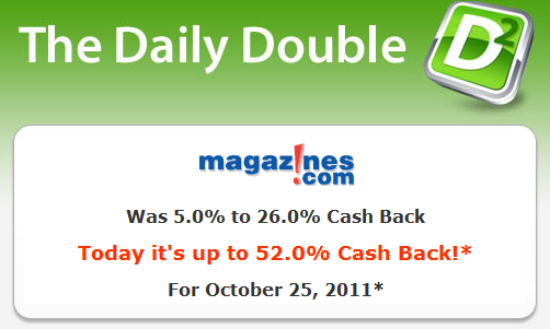 ebates daily double magazines.com all you
