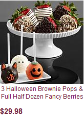 halloween brownie pops and berries 34.98