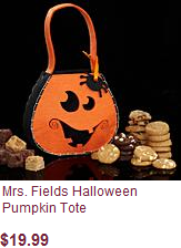 mrs fields halloween pumpkin tote 19.99