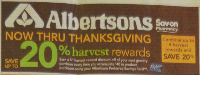 albertsons produce savings