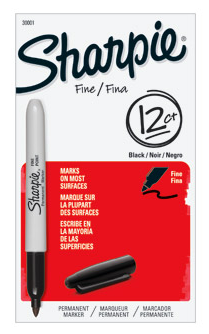 black sharpie markers