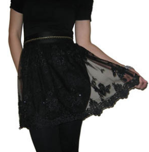 totsy black apron