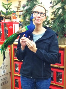 Mavis found a peacock