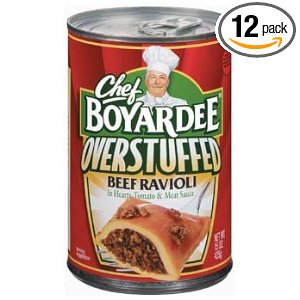 Chef Boyardee Big Beef Ravioli, Overstuffed, 15-Ounce Cans (Pack of 12)