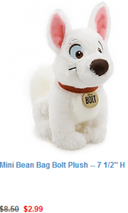disney bolt plush