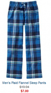 plaid sleep pants