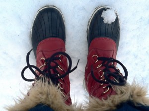 red boots