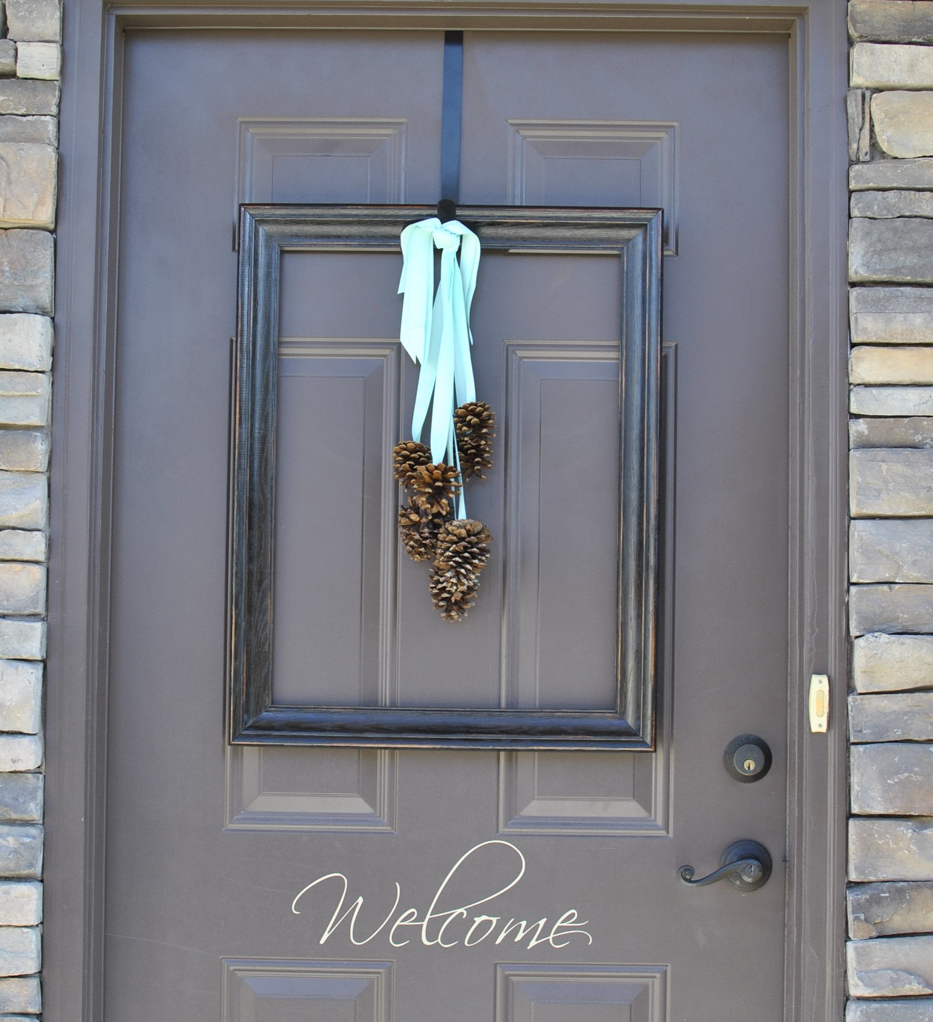 Pinecones on your front door