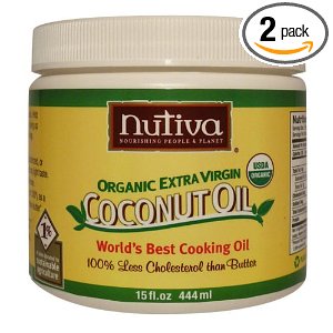 Nutiva Organic Extra Virgin Coconut Oil, 15-Ounce Tubs (Pack of 2)