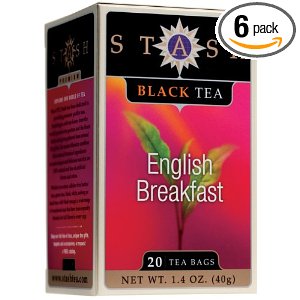 Stash Premium English Breakfast Black Tea, Tea Bags, 20-Count Boxes (Pack of 6)