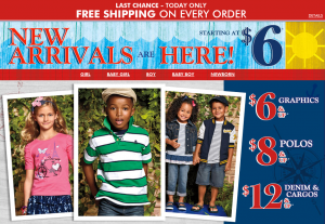 childrens place free shipping