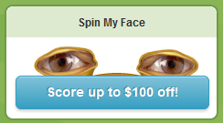 groupon spin my face