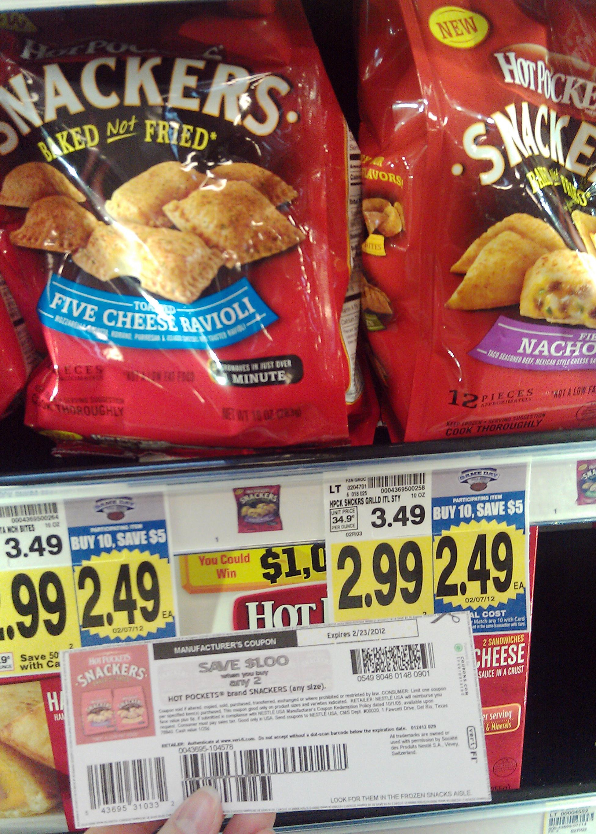 hot pockets snackers deal at smith's