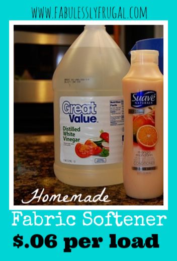 Homemade Fabric Softener Fabulessly Frugal