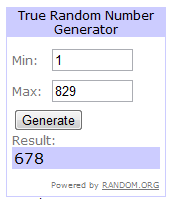 P 678 RANDOM