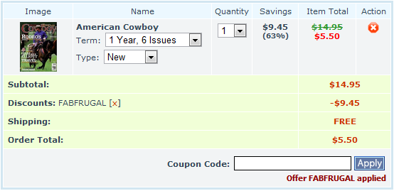 american cowboy magazine deal