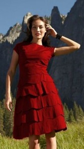 mad red dress