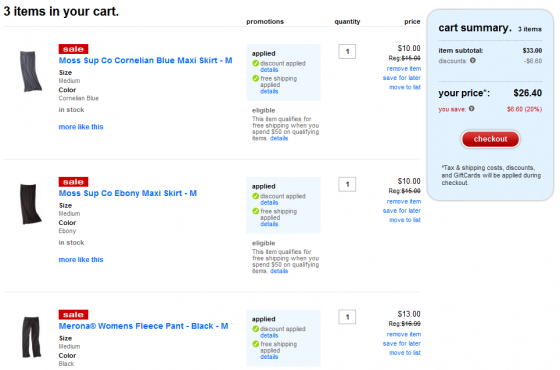 my target cart
