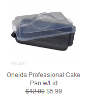 oneida cake pan with lid
