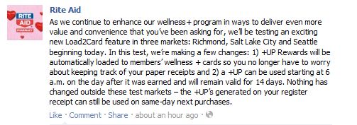riteaid fb page update
