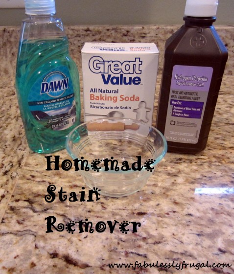 DIY homemade stain remover recipe