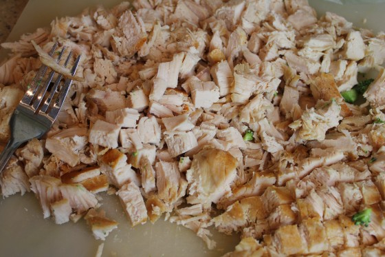 chopped chicken