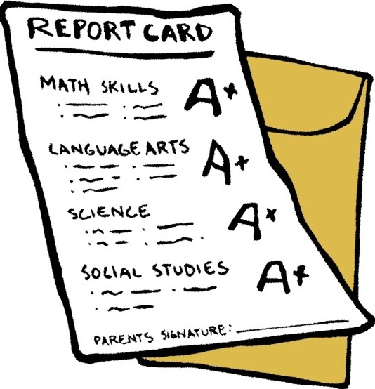 free clipart school report card - photo #11