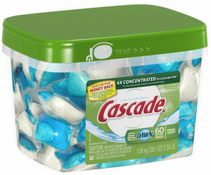 Cascade ActionPacs, Dishwasher Detergent, 60-count Container