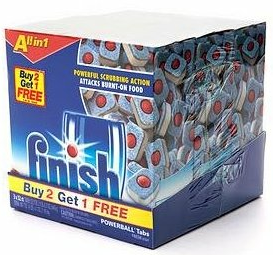 Finish Powerball Tab Automatic Dishwasher Detergent, Fresh Scent, 32 Tabs, 3 Count