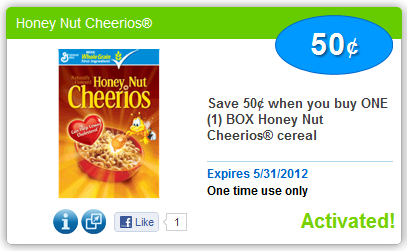 honey nut cheerios coupon