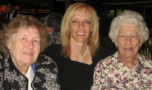 my mother with my grandmothers