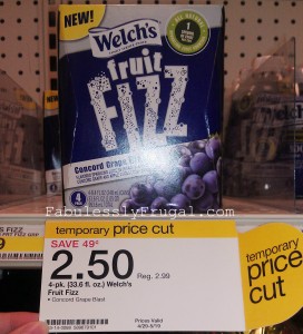 welch's fruit fizz at target