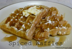 Spiced Waffle Recipe