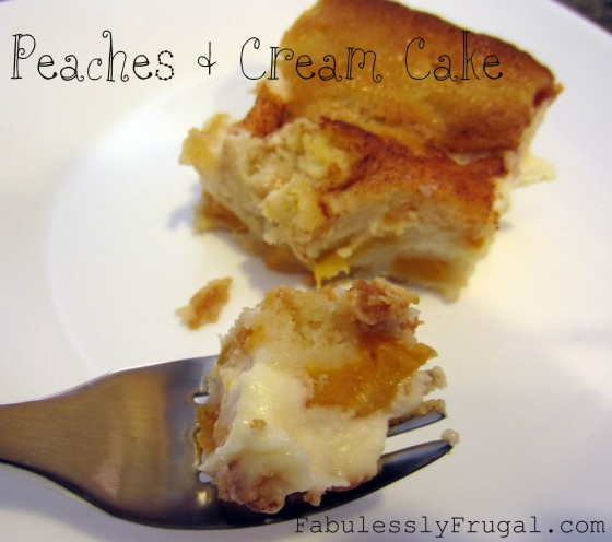 peaches and cream cake